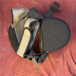 Gray and Cream Men's Backpack